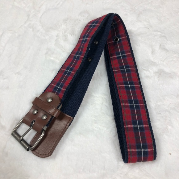 Kitestrings Red Plaid Dress Belt size Medium - Picture 9 of 10